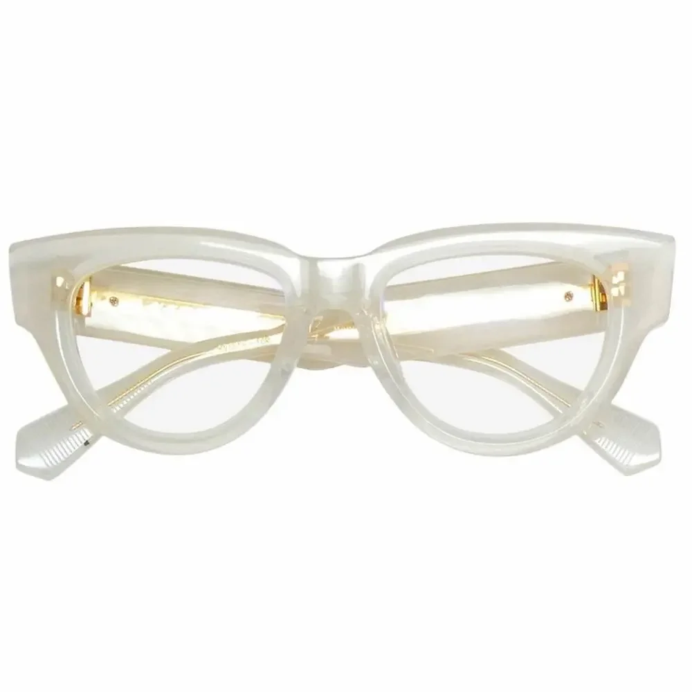 New Valentino ESSENTIAL III VLX 125C, Chic Milky White Cat-Eye Glasses Authentic